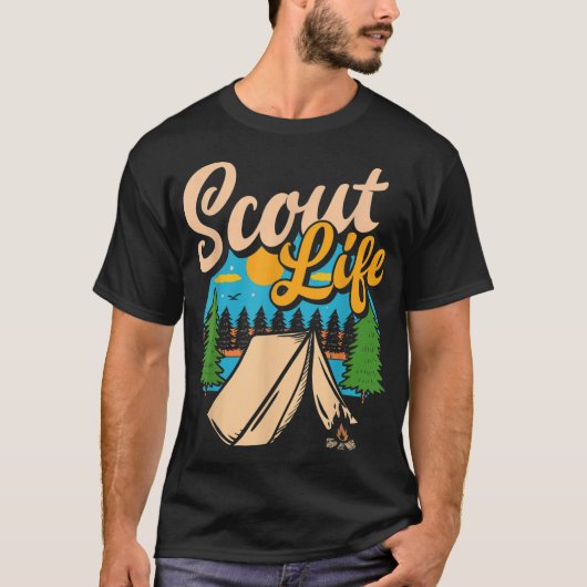 Scout Leven Grappige Scouting Lovers Camping Boys  T-shirt (Voorkant)