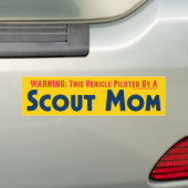 Scout Ma (gele) Bumpersticker (Op auto)
