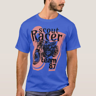 Scout Racer motoren racen motorfiets retro T-shirt