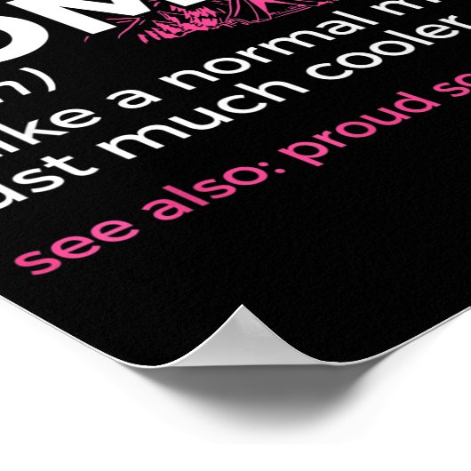 Scouting Funny Scout Mom Definition Proud Scout Mo Poster (Hoek)