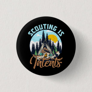 Scouting is bedoeld om de grappige Camping uit te Ronde Button 3,2 Cm