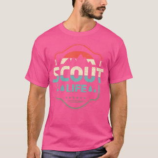 Scoutleven voor een kamperende natuurwandelende sc t-shirt