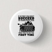 Scoutlezer Ronde Button 3,2 Cm (Voorkant)