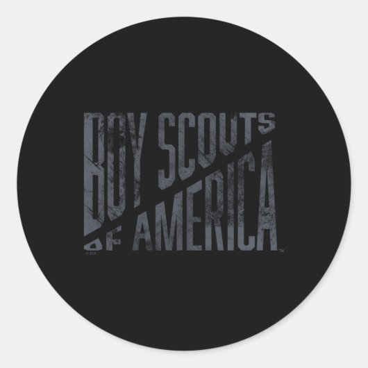 Scouts of America Ronde Sticker (Voorkant)