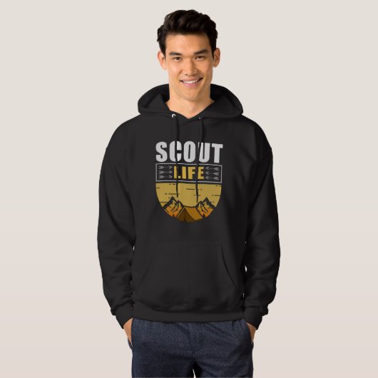 Scoutsduur | Camping Scouting Gift Hoodie (Voorkant volledig)