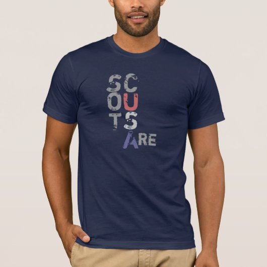 Scoutvereisten - verantwoordelijke, eerlijke, betr t-shirt (Voorkant)