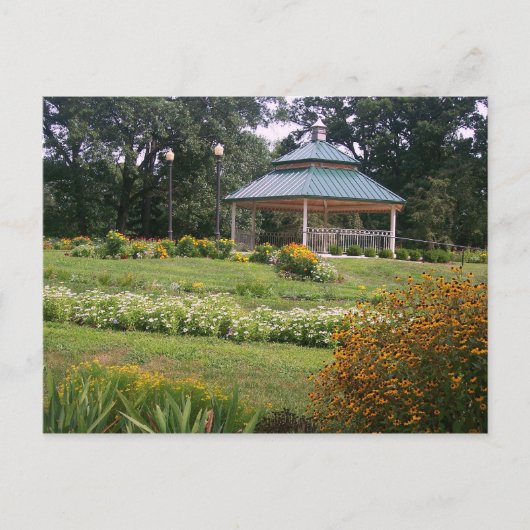 Scovill Gazebo, Decatur IL Briefkaart (Voorkant)