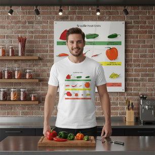 Scoville Hitte-eenheden Chilipeper Grafiek T-shirt