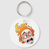 Scovillelicous Fire Head Button Sleutelhanger (Achterkant)