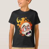 Scovillelicous Fire Head Kinderen Basic T-shirt (Voorkant)