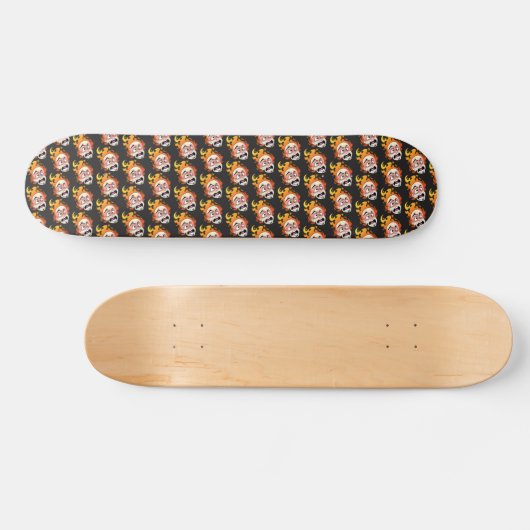 Scovillelicous Fire Head Skateboard dek (Horizontaal)