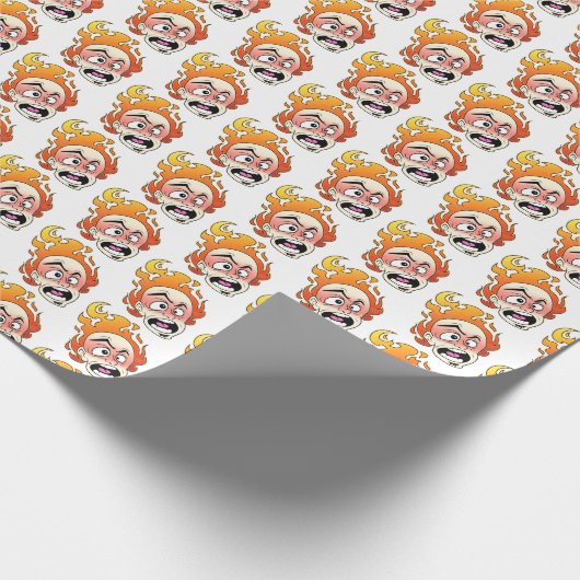 Scovillelicous Fire Head Wrapping Paper Cadeaupapier (Hoek)