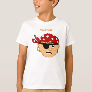 Scowling Boy Cute Pirate Stuff T-shirt