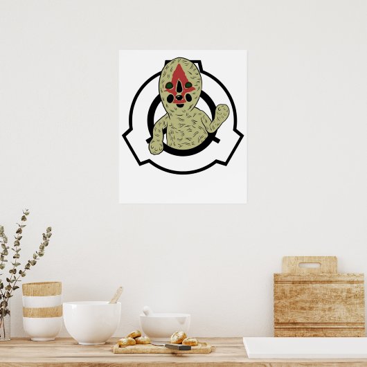 SCP 173 SCP Stichting pindanut het beeld Poster (Keuken)