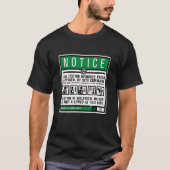 Scp Foundation Safe Testing Notice T-shirt (Voorkant)