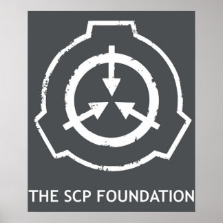 SCP het witte Veilige logo van de Stichting bevat Poster
