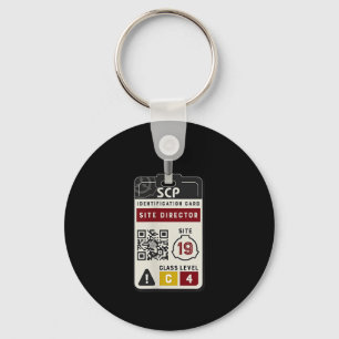 SCP Site Director ID Badge Kostuum Sleutelhanger