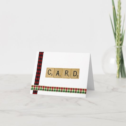 Scrabble Christmas Kaart (Voorkant)