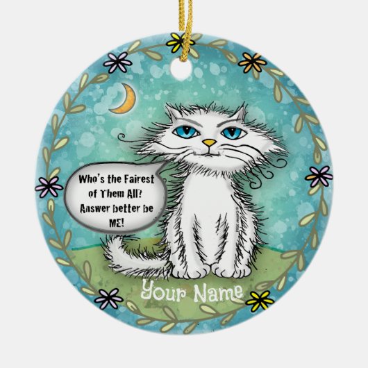 Scraggles Cat Fairest One ornament (Voorkant)