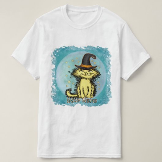 Scraggles Gele Kat Heks T-shirt (Design voorkant)