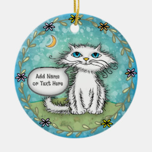 Scraggles Kat Keramisch Ornament