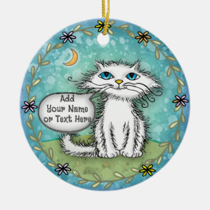 Scraggles Kat Keramisch Ornament