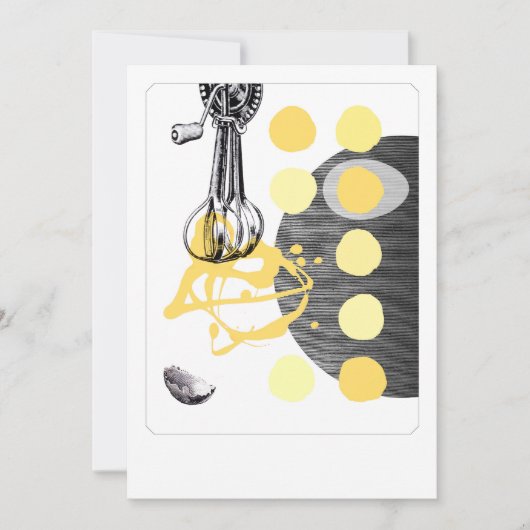 Scramble Eggs - uitnodiging of notiecard (Voorkant)