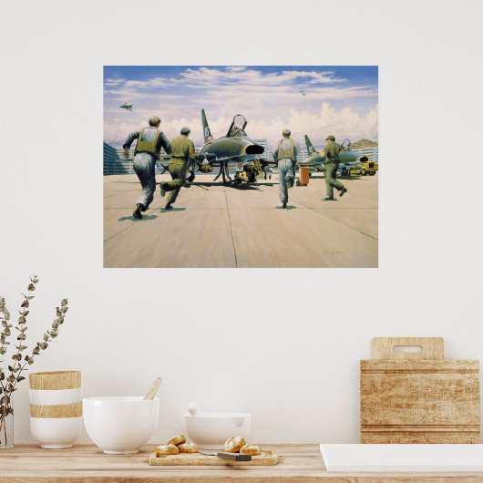 Scramble in Phan Rang door William S. Phillips Poster (Keuken)