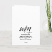 Scrambled Letters Kerst Kaart (Achterkant)