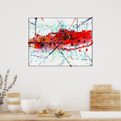 Scrambled Paint Part Deux Poster (Keuken)