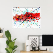 Scrambled Paint Part Deux Poster (Thuiskantoor)