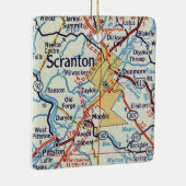Scranton kaart keramisch ornament (Rechts)
