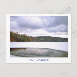 Scranton PA Lake Scranton Carte postale Couleur hi