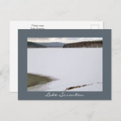 Scranton PA Lake Scranton Post Kaart winterscène (Voorkant / Achterkant)