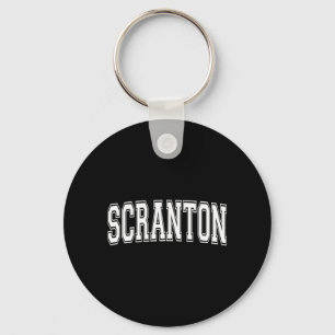 Scranton Pa Pennsylvania Usa Vintage Sport Eenvoud Sleutelhanger
