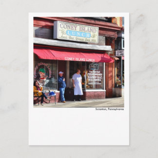 Scranton PA Post Kaart-Coney Island Lackawanna Briefkaart