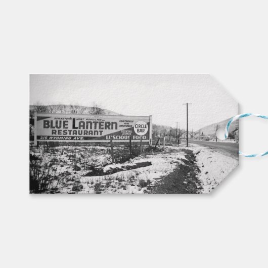 SCRANTON PENNSYLVANIA BLUE LANTERN RESTAURANT CADEAULABEL (Voorkant (Horizontaal))