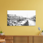 SCRANTON PENNSYLVANIA BLUE LANTERN RESTAURANT CANVAS AFDRUK (Insitu (Woonkamer))