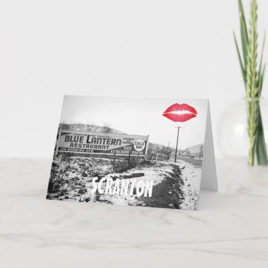 SCRANTON PENNSYLVANIA BLUE LANTERN RESTAURANT KAART (Voorkant)
