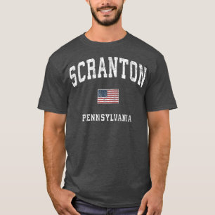 Scranton Pennsylvania PA Amerikaanse vlag T-shirt