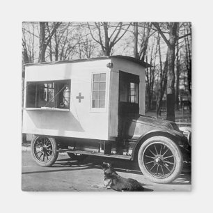 Scranton Red Cross Canteen Truck Magnet Magneet