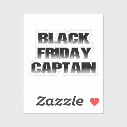 Scrap Book BLACK FRIDAY Capt. Sticker (Vel)