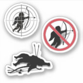 Scrap Book Cupid Anti Valentine's Day  Sticker (Voorkant)