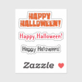 Scrap Book Happy Halloween Sticker (Vel)