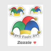 Scrap Booking Jesters Pet April Fools Day Sticker (Vel)