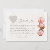 Scrapbook 3 Mariage photo Carte de remerciements (Dos)