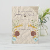 Scrapbook bruiloft uitnodiging (Staand voorkant)