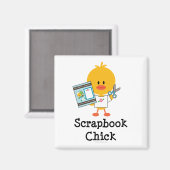 Scrapbook Chick Magnet Magneet (Voorkant / Achterkant)