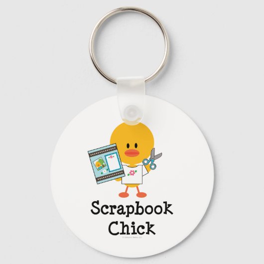 Scrapbook Chick Sleutelhanger (Voorkant)
