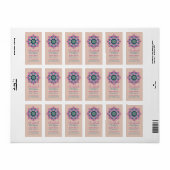 Scrapbook Crafts Pinks Product Address Sticker Lab (Full Sheet)